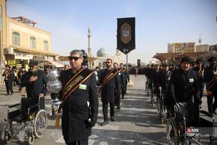 دسته عزای خادمان کریمه اهل بیت(س) در سوگ امام موسی کاظم(ع)