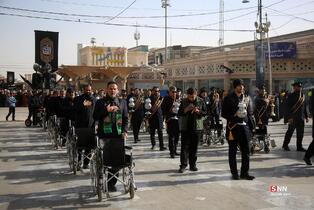 دسته عزای خادمان کریمه اهل بیت(س) در سوگ امام موسی کاظم(ع)