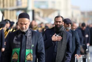 دسته عزای خادمان کریمه اهل بیت(س) در سوگ امام موسی کاظم(ع)
