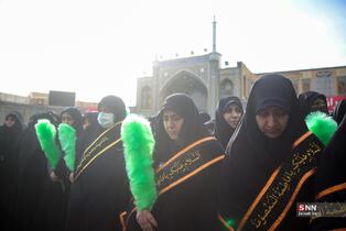 دسته عزای خادمان کریمه اهل بیت(س) در سوگ امام موسی کاظم(ع)