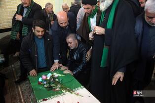 تشییع پیکر شهید راستینه از شهدای اغتشاشات در قم