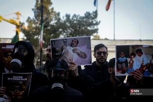 تجمع  دانشجویان مقابل سفارت آلمان