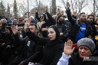 مراسم تشییع رضا رویگری