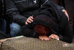 مراسم تشییع رضا رویگری