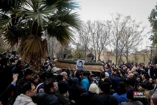 مراسم تشییع رضا رویگری