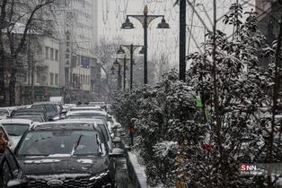 بارش برف در شمال شهر پایتخت