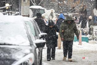 بارش برف در شمال شهر پایتخت