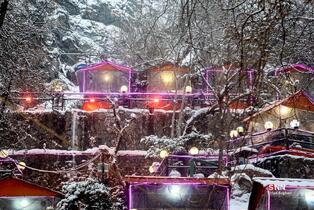 بارش برف در شمال شهر پایتخت