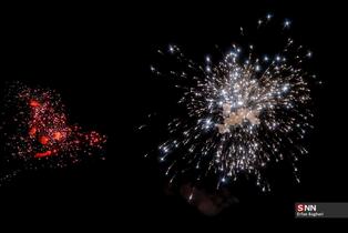 نور افشانی در شب سالگرد پیروزی انقلاب اسلامی