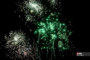 نور افشانی در شب سالگرد پیروزی انقلاب اسلامی