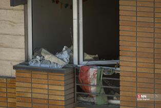 حمله آمریکایی - صهیونیستی به ساختمان مسکونی در خیابان مجاهدین اسلام