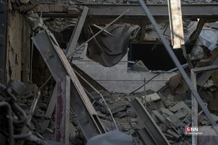 حمله آمریکایی - صهیونیستی به ساختمان مسکونی در خیابان مجاهدین اسلام