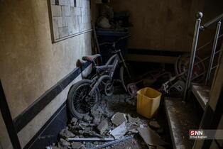 حمله آمریکایی - صهیونیستی به ساختمان مسکونی در خیابان مجاهدین اسلام