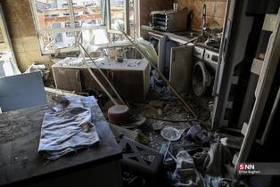 حمله آمریکایی - صهیونیستی به ساختمان مسکونی در خیابان مجاهدین اسلام