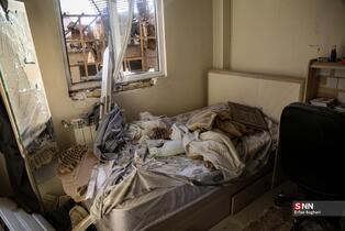 حمله آمریکایی - صهیونیستی به ساختمان مسکونی در خیابان مجاهدین اسلام