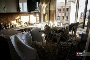 حمله آمریکایی - صهیونیستی به ساختمان مسکونی در خیابان مجاهدین اسلام