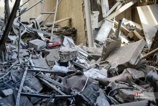 حمله آمریکایی - صهیونیستی به ساختمان مسکونی در خیابان مجاهدین اسلام