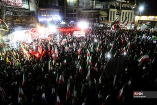 مراسم وداع با پیکر شهدای ناوشکن دنا در میدان تجریش تهران