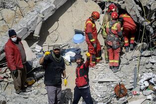 حمله هوایی آمریکایی_اسرائیلی به منازل مسکونی خیابان رحیمی تهران