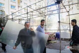 بازدید سخنگو و معاون خدمات شهری شهرداری تهران از روند بازسازی نقاط آسیب دیده