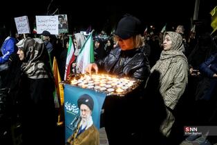 تجمع شبانه مردم در میدان تجریش تهران