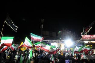 تجمع شبانه مردم در میدان تجریش تهران