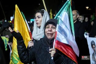 تجمع شبانه مردم در میدان تجریش تهران