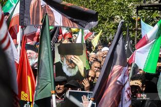 عزاداری مردم تهران در روز اربعین رهبر شهید انقلاب اسلامی(2)