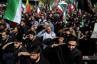 عزاداری مردم تهران در روز اربعین رهبر شهید انقلاب اسلامی(2)