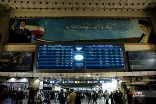 مراسم استقبال از  مهدیه اسفندیاری در راه آهن تهران