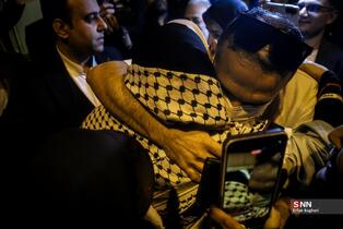 مراسم استقبال از  مهدیه اسفندیاری در راه آهن تهران