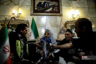 مراسم استقبال از  مهدیه اسفندیاری در راه آهن تهران