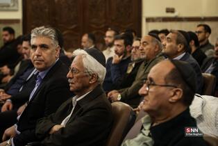 مراسم بزرگداشت شهادت رهبر انقلاب اسلامی توسط جامعه کلیمیان در کنیسه یوسف آباد