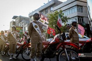 مراسم رژه موتور سواران به مناسبت 29 روز ارتش جمهوری اسلامی