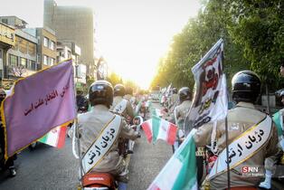 مراسم رژه موتور سواران به مناسبت 29 روز ارتش جمهوری اسلامی