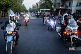 مراسم رژه موتور سواران به مناسبت 29 روز ارتش جمهوری اسلامی