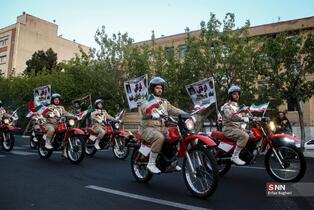 مراسم رژه موتور سواران به مناسبت 29 روز ارتش جمهوری اسلامی