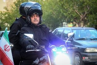 مراسم رژه موتور سواران به مناسبت 29 روز ارتش جمهوری اسلامی