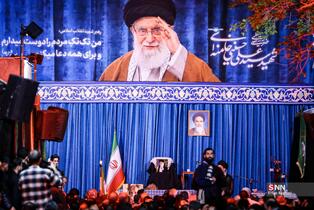 مراسم اجتماع شبانه مردمی در خیابان جمهوری اسلامی