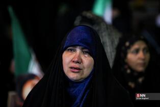 مراسم اجتماع شبانه مردمی در خیابان جمهوری اسلامی