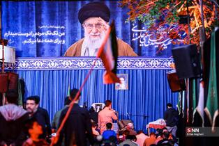 مراسم اجتماع شبانه مردمی در خیابان جمهوری اسلامی