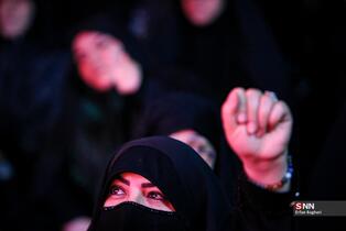 مراسم اجتماع شبانه مردمی در خیابان جمهوری اسلامی