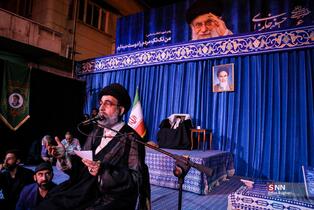 مراسم اجتماع شبانه مردمی در خیابان جمهوری اسلامی
