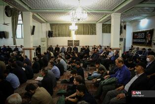 مراسم بزرگداشت چهلمین روز شهید شمقدری در مسجد حضرت قائم