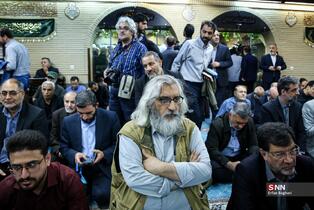 مراسم گرامیداشت شهید علی لاریجانی در مسجد بلال صدا و سیما