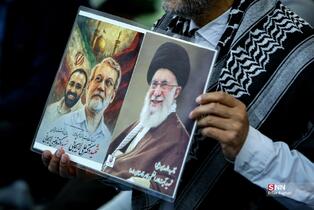 مراسم گرامیداشت شهید علی لاریجانی در مسجد بلال صدا و سیما