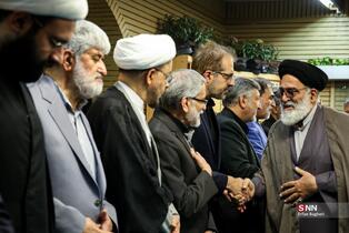مراسم گرامیداشت شهید علی لاریجانی در مسجد بلال صدا و سیما