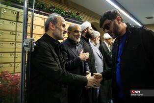 مراسم گرامیداشت شهید علی لاریجانی در مسجد بلال صدا و سیما