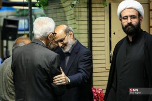 مراسم گرامیداشت شهید علی لاریجانی در مسجد بلال صدا و سیما