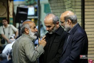 مراسم گرامیداشت شهید علی لاریجانی در مسجد بلال صدا و سیما
